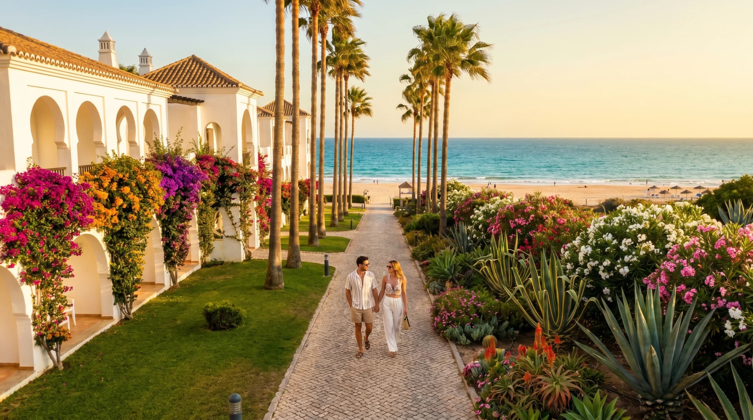 Ocean Bleu residences and beach walkway